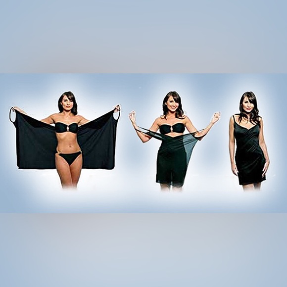 Saress Beach Cover-Up in Beautiful Blues - Picture 5 of 8